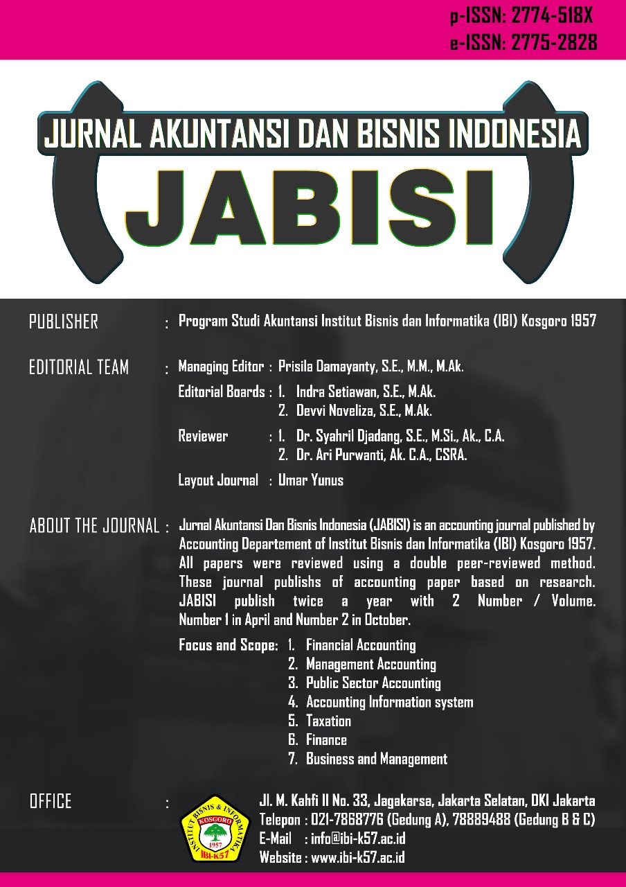 Jurnal Akuntansi Dan Bisnis Indonesia