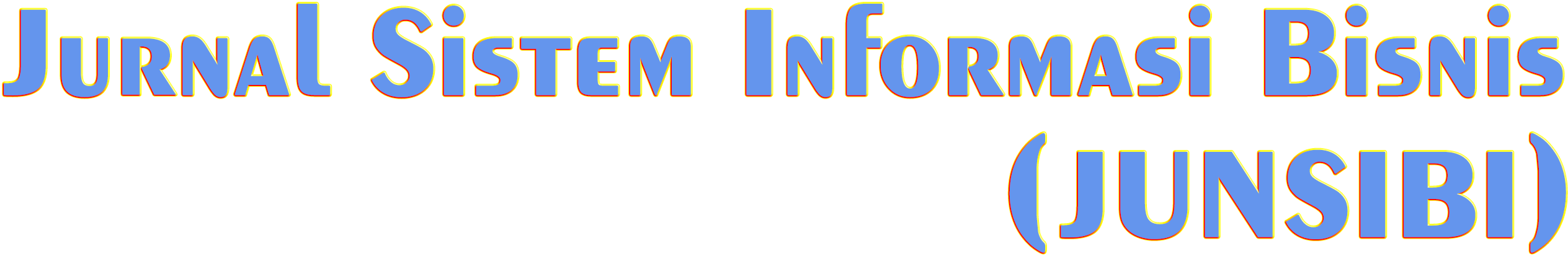 Jurnal Sistem Informasi Bisnis (JUNSIBI)